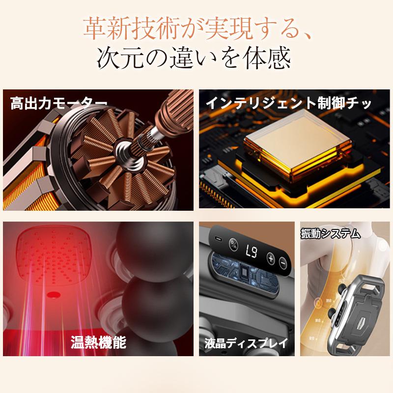 爆買 マッサージガン マッサージ器 筋膜リリース 6つのヘッド 電動