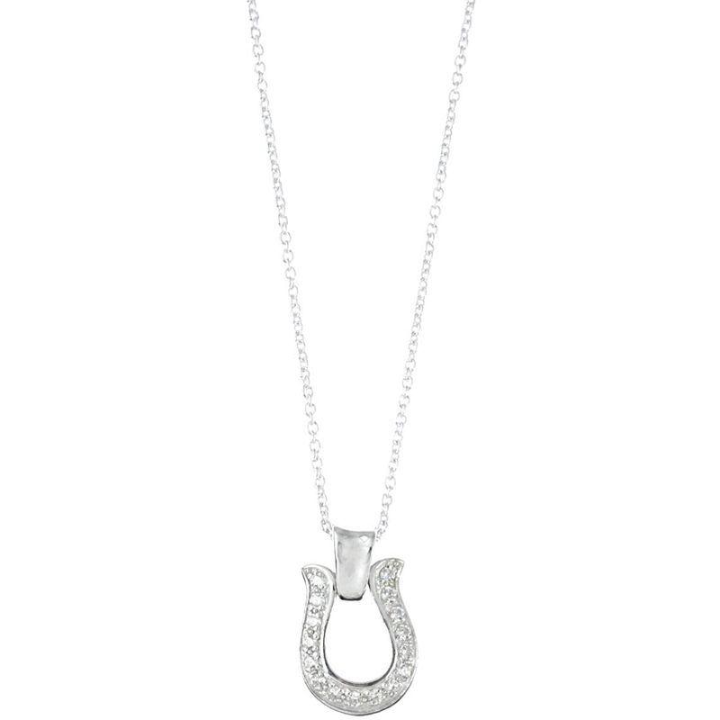 新しい到着 レディース メンズ ネックレス ブランド 925 シルバー ネックレス ホースシュー Cz Blackdia ネックレス ペンダント Jalapamax Tur Br