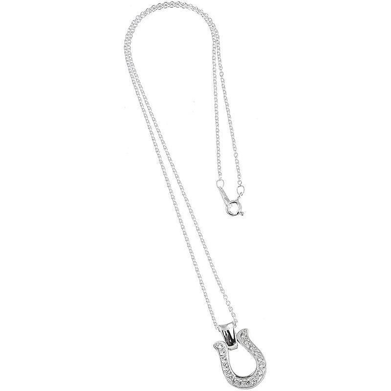 新しい到着 レディース メンズ ネックレス ブランド 925 シルバー ネックレス ホースシュー Cz Blackdia ネックレス ペンダント Jalapamax Tur Br