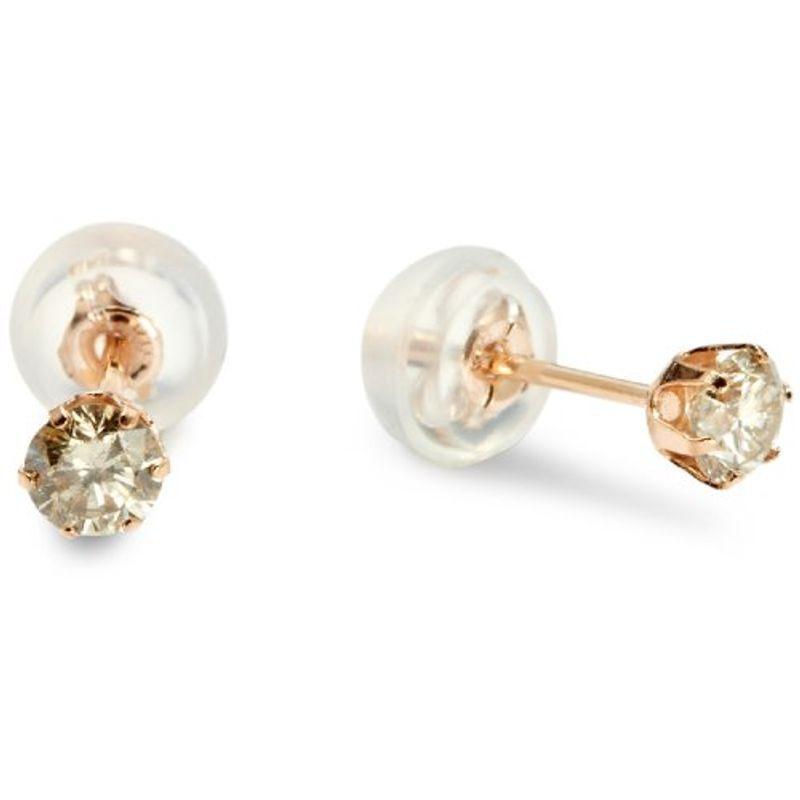 ディーコレクション ダイヤモンド 0.3ct K18 ピアス DVTFN30PGD ピンクゴールド