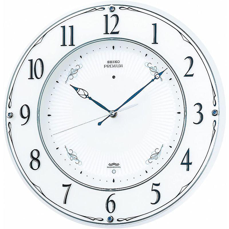 セイコー クロック 掛け時計 電波 アナログ 木枠 白 パール LS230W SEIKO クロック 掛け時計 電波 アナログ 木枠 パール LS230W SEIKO