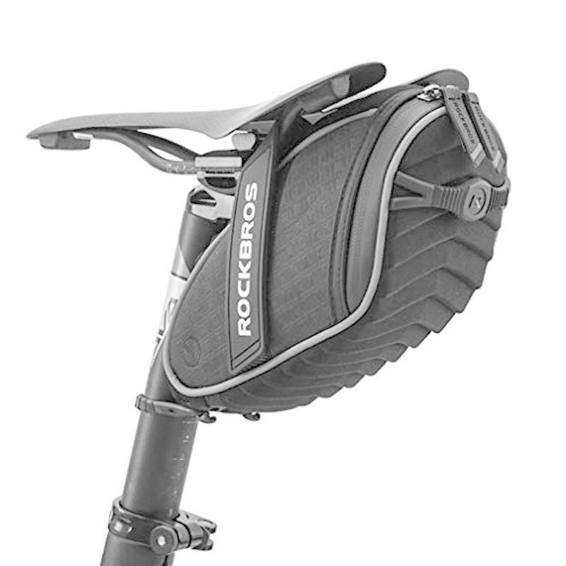 最新作ROCKBROS(ロックブロス)サドルバッグ 自転車 バッグ ロードバイク フレームバッグ 防水 1L 大容量 3Dシェル 取り付け簡単 反