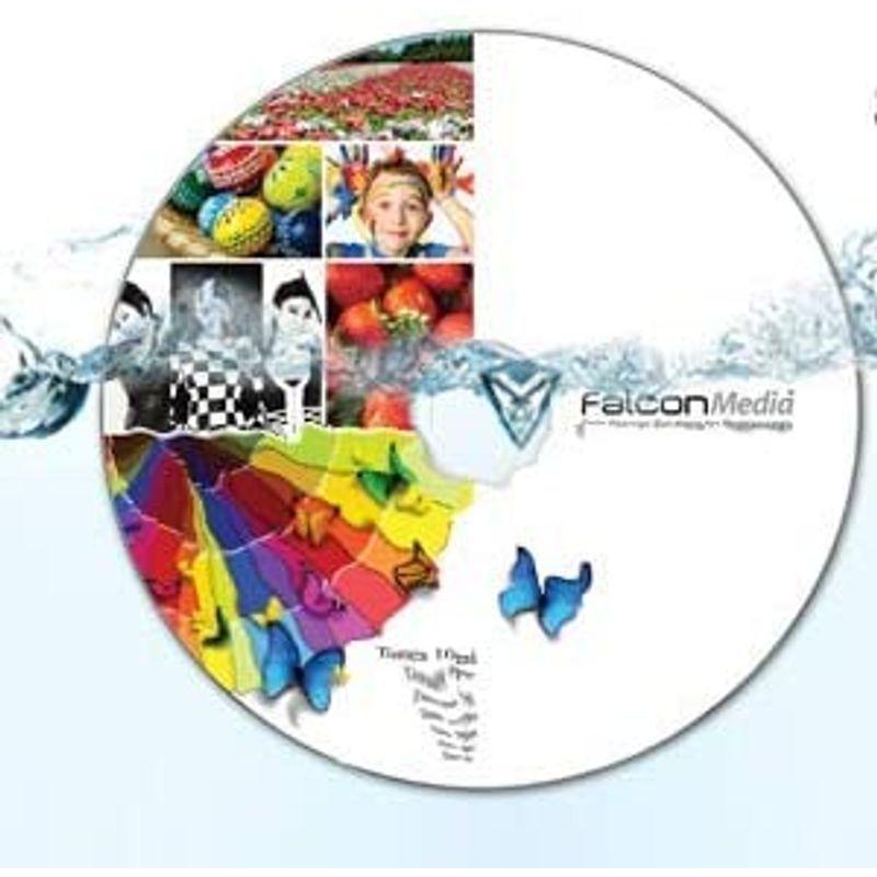 FalconMedia 1回記録用 ダイヤモンド・スマートガード AquaAce（耐水・光沢写真画質/ウォーターシールド）CD-R BE00