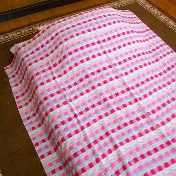 タオルケット シングルサイズ ブロックチェック柄 綿100％ 軽量・薄手タイプ サイズ140×190cm 商品重量820g |  | 01