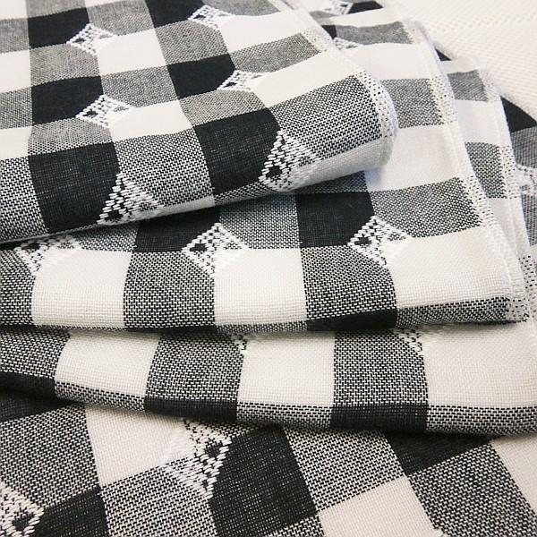 まとめ買い用 パイル＆ガーゼ 今治タオル6枚セット 今治フェイスタオル ブロックチェック 綿100％ ブラック | 今治タオル | 02
