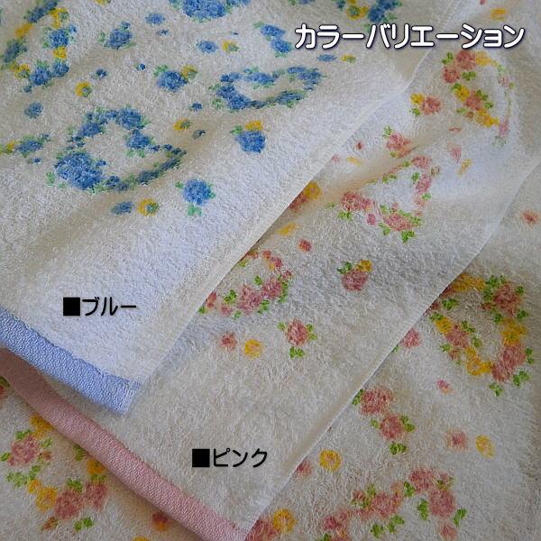 フェイスタオル まとめ買い用 泉州タオル ハートフラワー 花柄 綿100％ 12枚セット 日本製 |  | 06