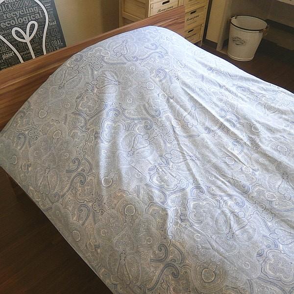 掛け布団カバー ペイズリー柄 シングルロングサイズ 150x210cm 綿100