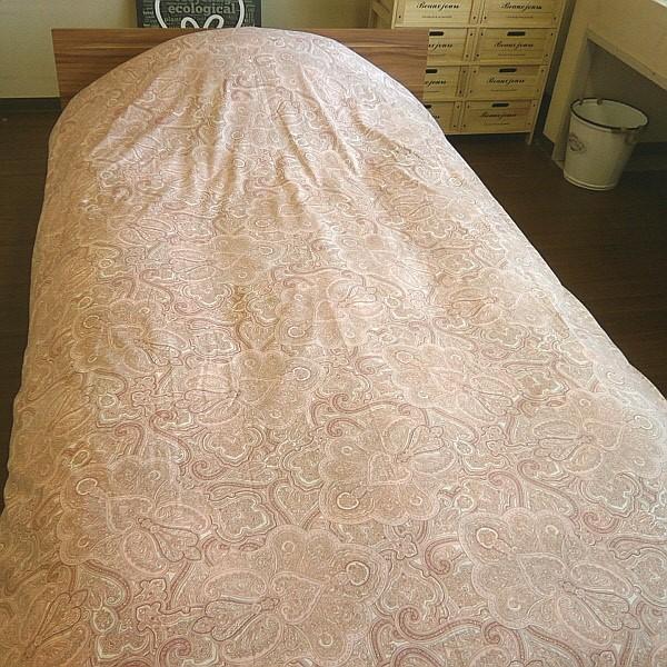 掛け布団カバー ペイズリー柄 シングルロングサイズ 150x210cm 綿100