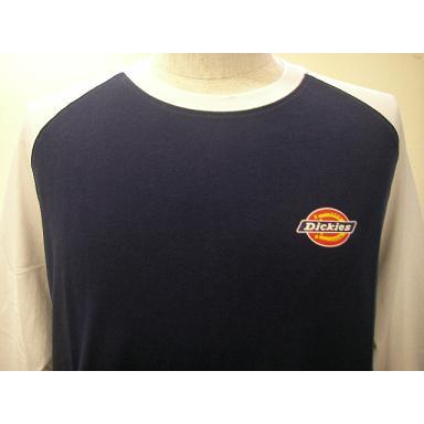 Dickies　ディッキーズ　ロングTシャツ　ネイビーXホワイト｜alor21｜02