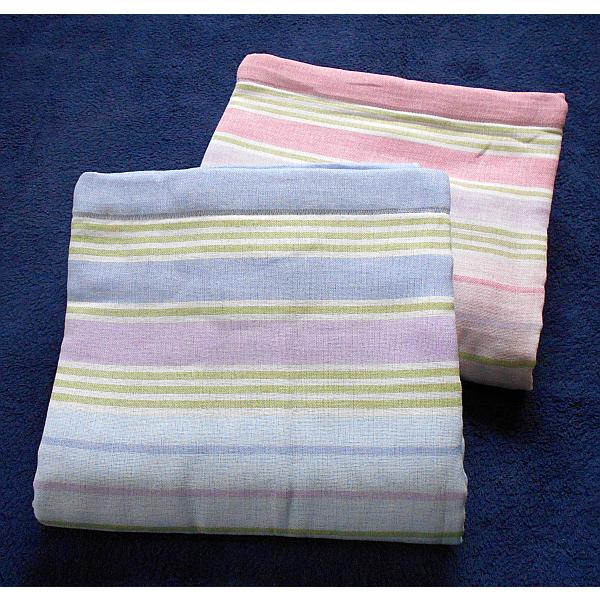 ガーゼケット 今治タオルブランド認定商品 五重織ガーゼケット シングルサイズ ボーダー柄 綿100％ 日本製 | 今治タオル | 12