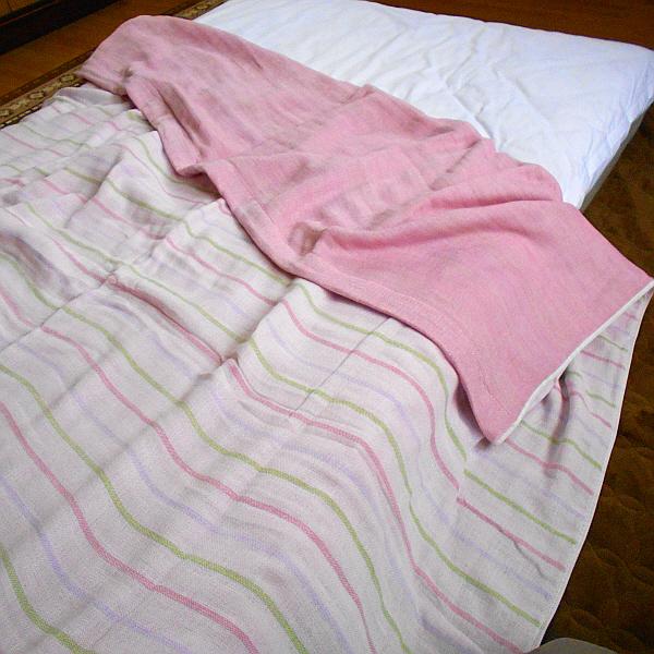 ガーゼケット 今治タオルブランド認定商品 五重織ガーゼケット シングルサイズ ボーダー柄 綿100％ 日本製 | 今治タオル | 09