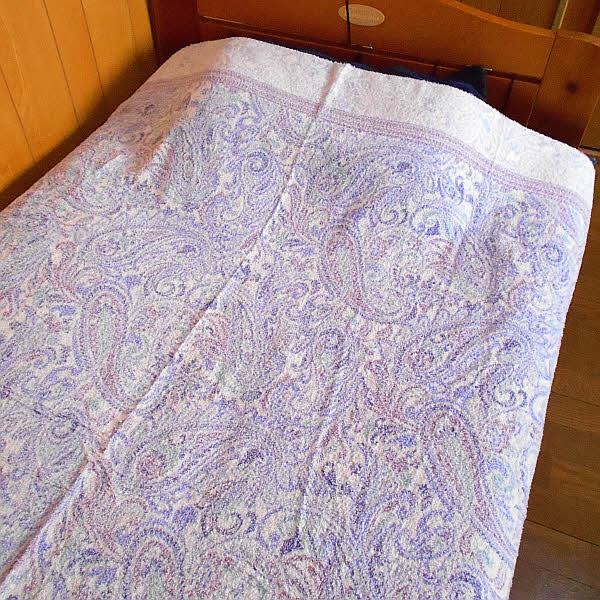 タオルケット パイルの抜けにくい マイヤータオルケット ペイズリー柄 シングルサイズ 140×190cm 日本製 |  | 01
