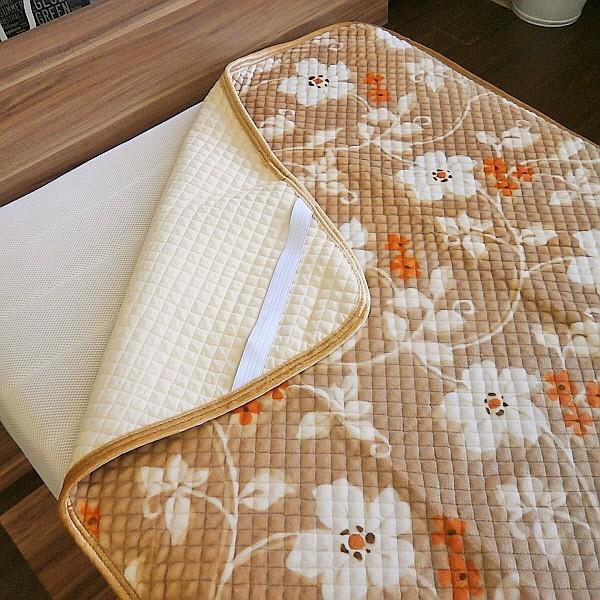 敷きパッド あったか遠赤外線わた入り シングルサイズ 100×205cm 花柄 丸洗いOK |  | 03