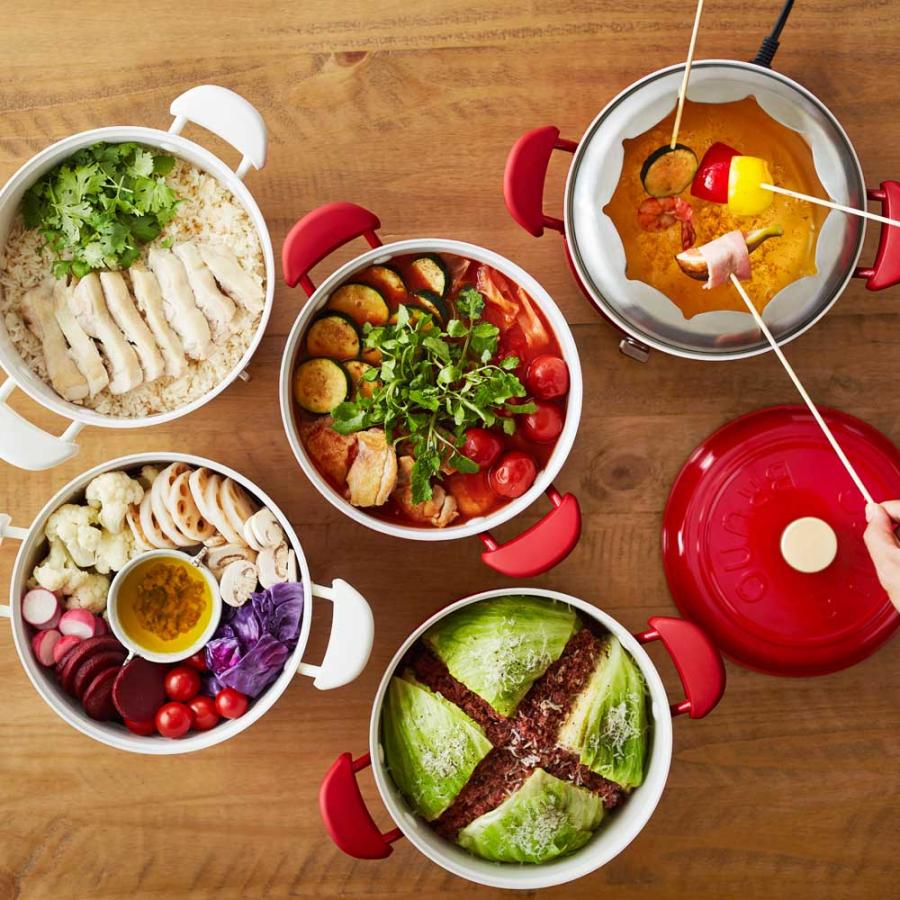 BRUNO★マルチグリルポット BOE065 (レッド) Amazon | [ブルーノ]BRUNO マルチグリルポット グリルポット BOE065