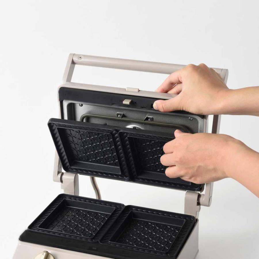 BRUNO ブルーノ グリルサンドメーカー ダブル BOE084 グレージュ