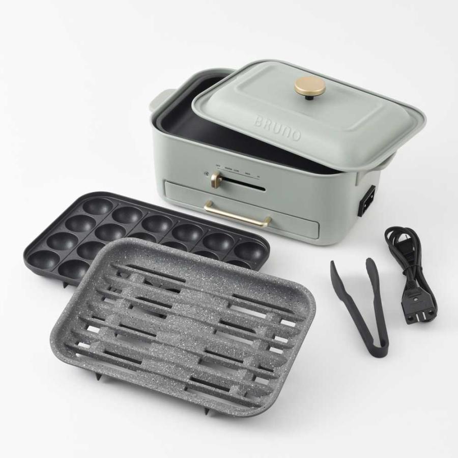 BRUNO（ブルーノ） コンパクトグリルホットプレート グリーン BOE109