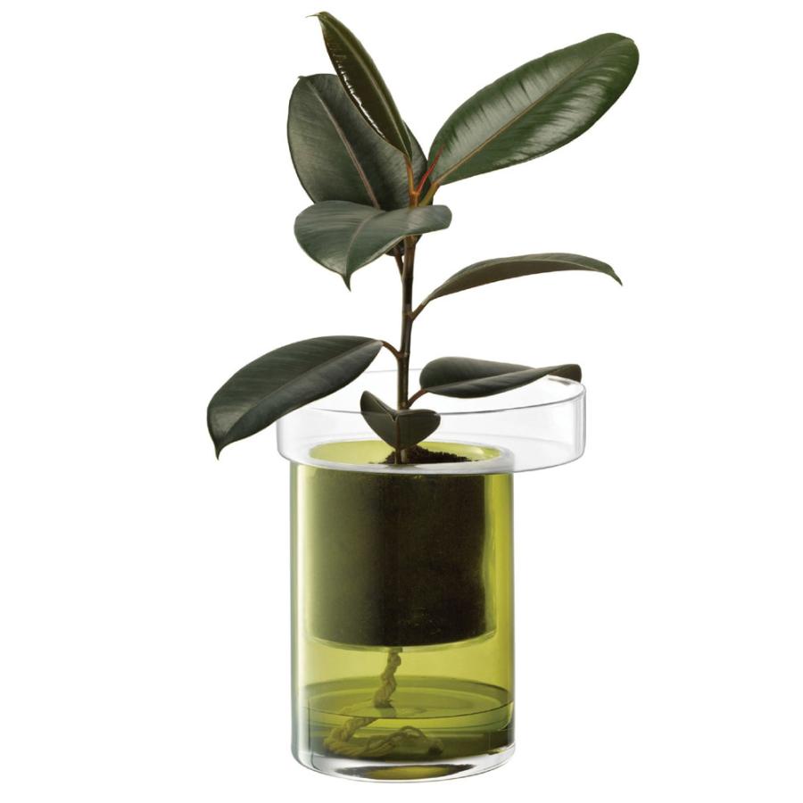 LSA エルエスエー ガラス プランター Balcony Self Watering Planter