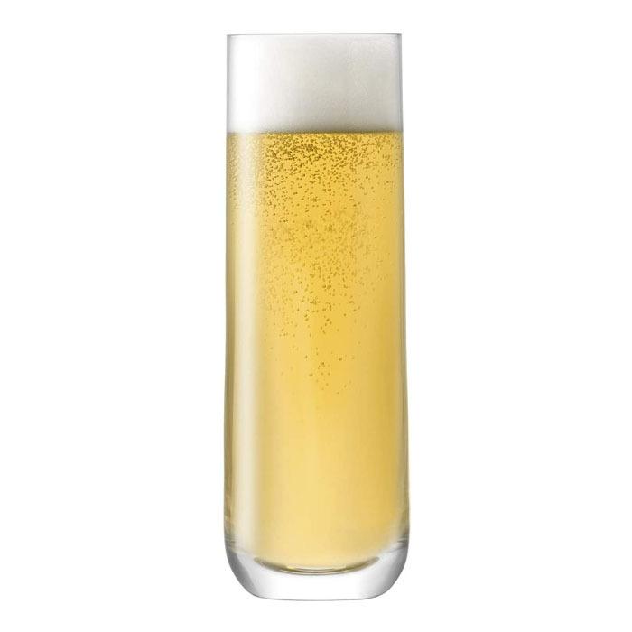 グラス ハイボール ビールグラス クリア LSA Borough Highball LBG04 G1617-15-301 4個セット 高さ18.5cm 420mlの画像