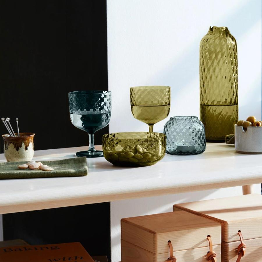 LSA エルエスエー Dapple Vase / Tealight クリアブルー LDP17 G1753