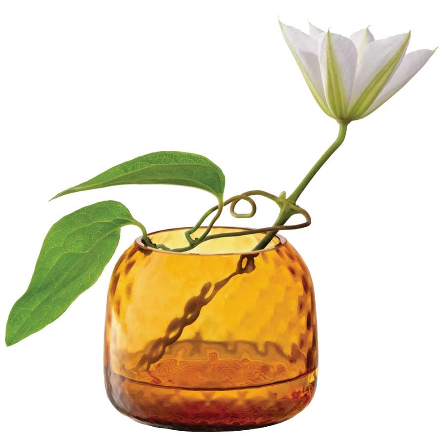 LSA エルエスエー Dapple Vase / Tealight アンバー LDP18 G1753-07