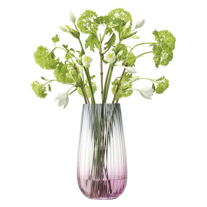 花器 花瓶 花びん フラワーベース ガラス LSA Dusk Vase LDU11 G1401-28-152 ピンク/グレー 高さ28cm_1