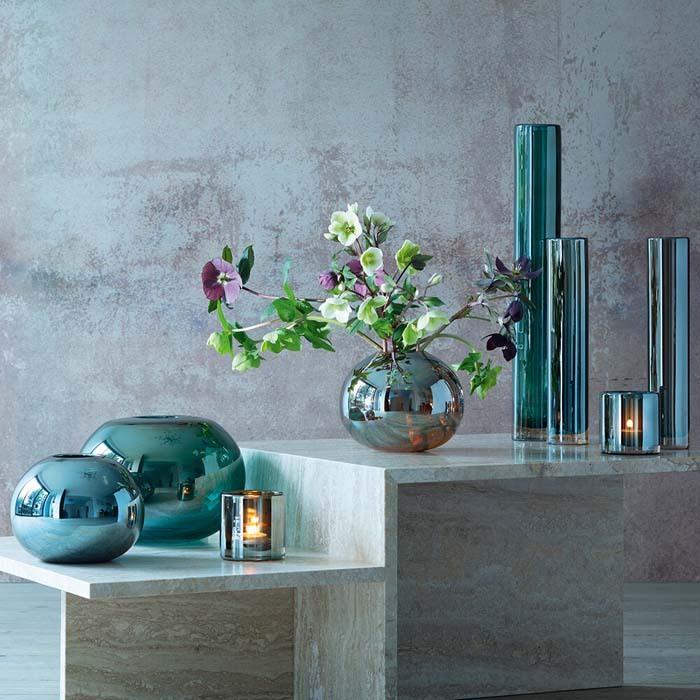 LSA エルエスエー フラワーベース 花器 花瓶 Epoque Vase サファイア 