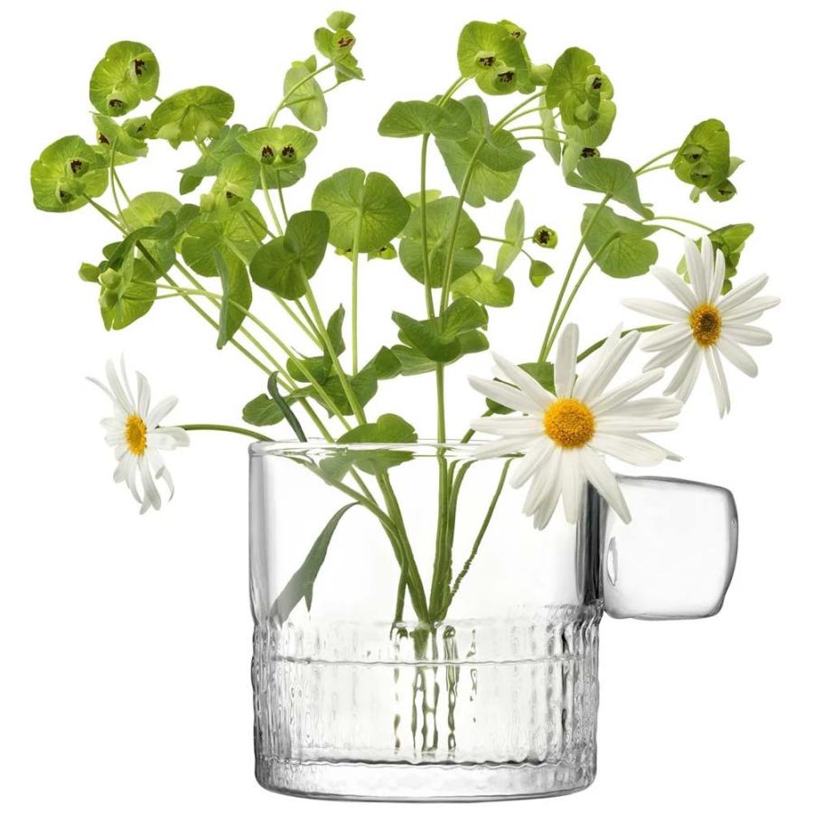LSA Handle Tealight Holder & Vase G1708-09-148 クリア H9cm LHN01 / エルエスエー フラワーベース キャンドルホルダー 花器 花瓶