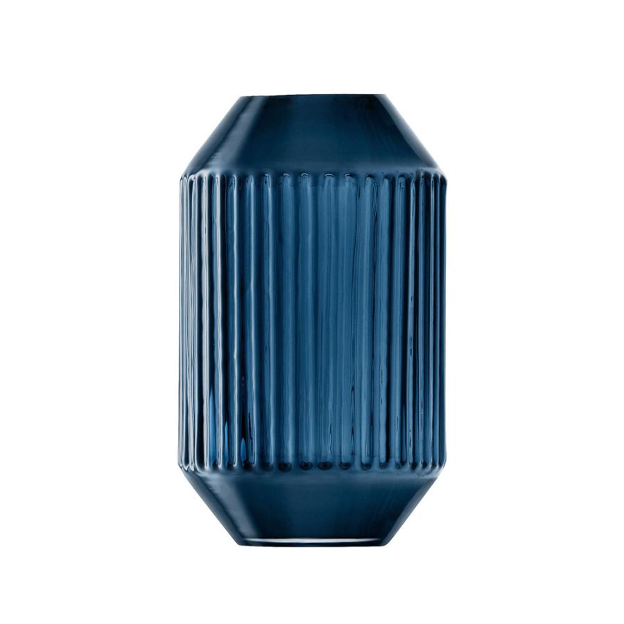 LSA エルエスエー Rotunda Vase G1655-15-610 ネイビー LRT08 高さ15cm