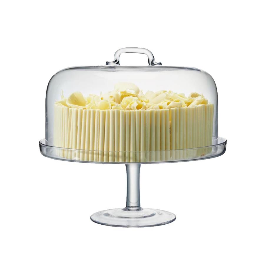 LSA SERVE サーブ Cakestand \u0026 Dome ケーキスタンド ガラスドーム G875-31-301 直径34.5cm / エルエスエー サーブプレート ケーキプレートの画像