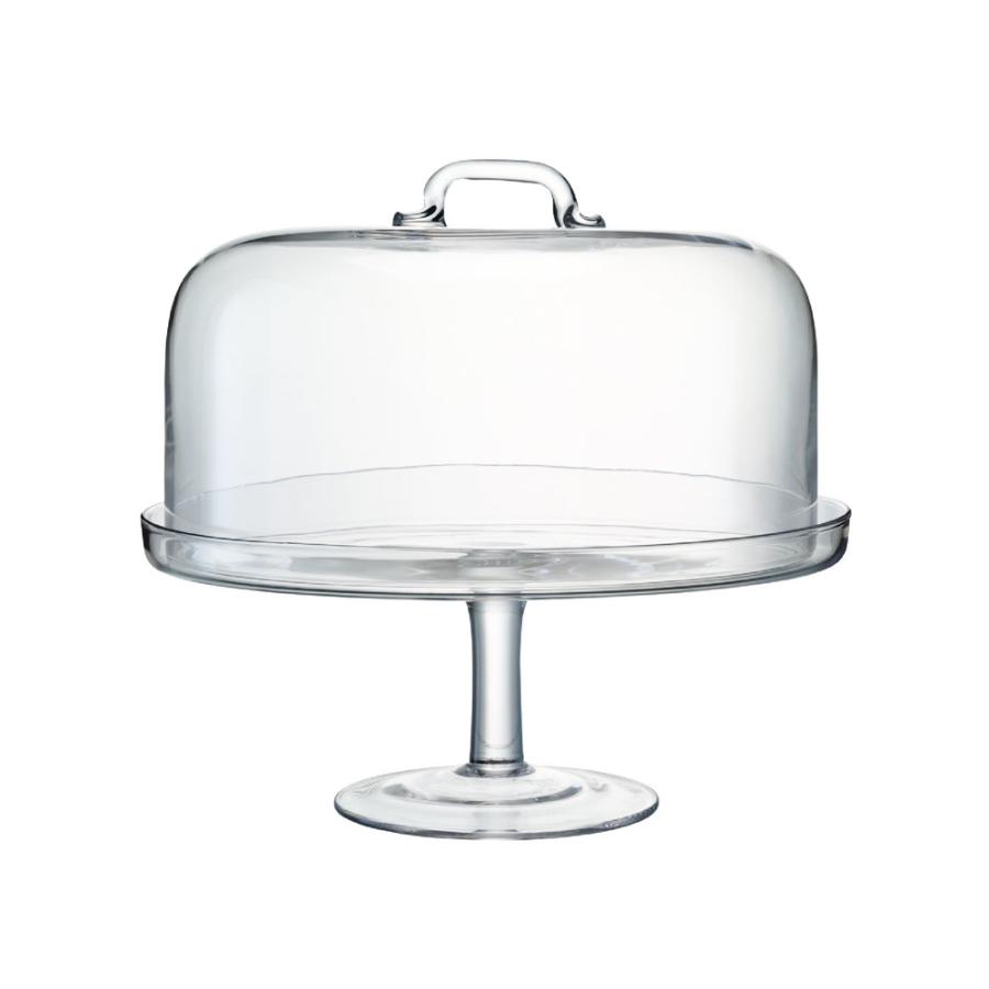 LSA SERVE サーブ Cakestand \u0026 Dome ケーキスタンド ガラスドーム G875-31-301 直径34.5cm / エルエスエー サーブプレート ケーキプレートの画像
