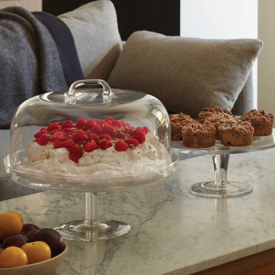 LSA SERVE サーブ Cakestand \u0026 Dome ケーキスタンド ガラスドーム G875-31-301 直径34.5cm / エルエスエー サーブプレート ケーキプレートの画像