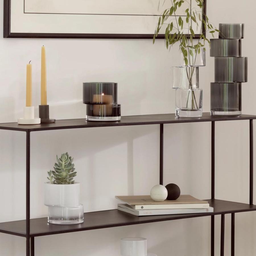 LSA LSA Tier Vase G1729-35-970 グレー H35cm LTD05 / エルエスエー