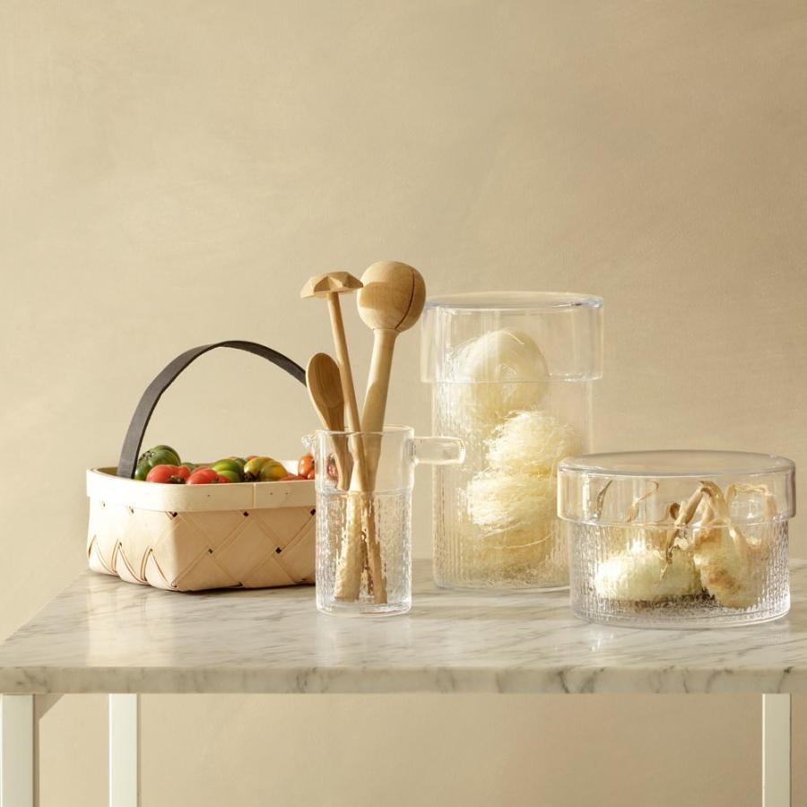 LSA ガラスコンテナ & リッド Wicker Container & Lid G1712-24-148