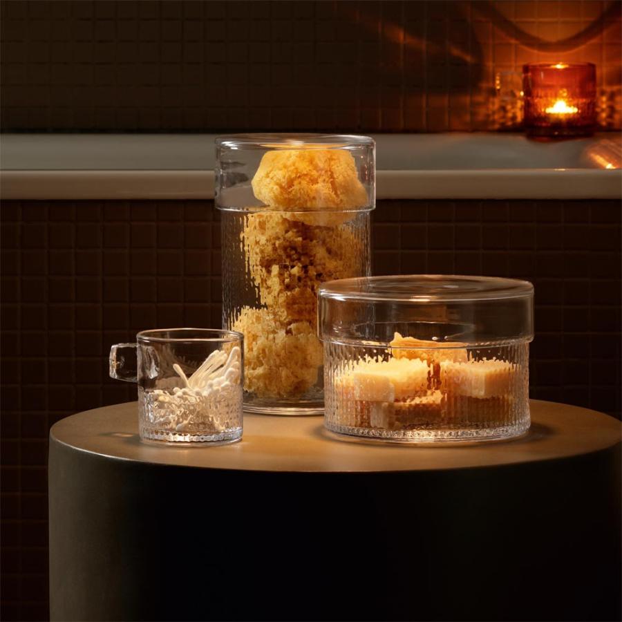 ★¥36,300ー LSA ガラスコンテナ & リッド 2点セット ★ LSA ガラスコンテナ & リッド Wicker Container & Lid G1712-24-148