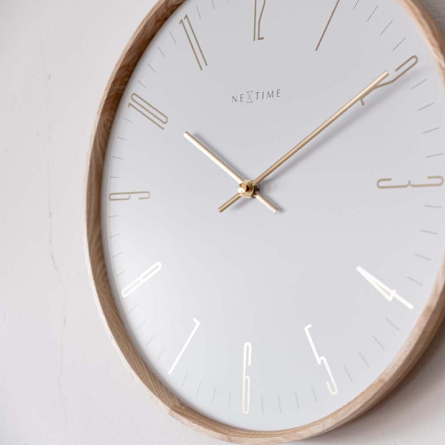 NEXTIME（ネクスタイム） 壁時計 掛時計 ウォールクロック Thin M WH
