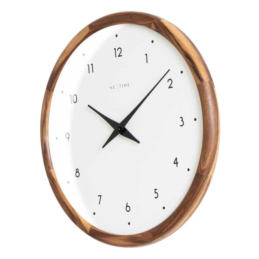 NEXTIME　木製　変形　掛時計【新品】ウォールクロック　北欧　モダン　ウッド NEXTIME（ネクスタイム） 壁時計 掛時計 ウォールクロック Point RO
