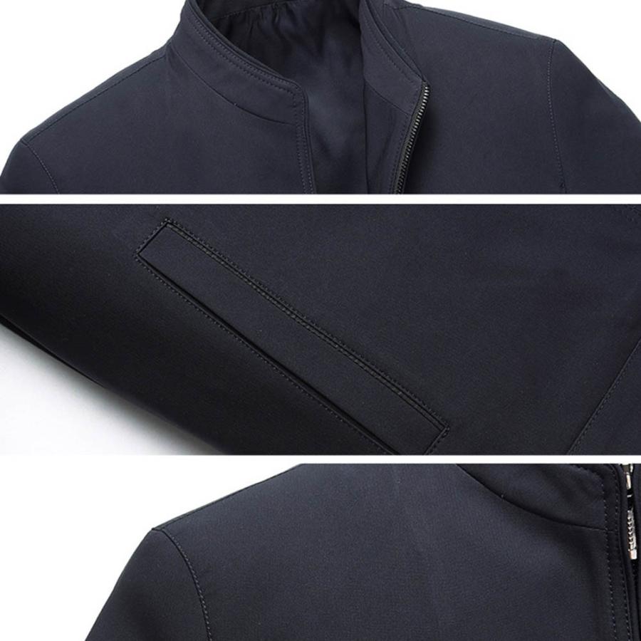 ジャケット メンズ 秋冬 コート シンプル ブルゾン 長袖 無地 防風 カジュアル おおきいサイズ 新品即決