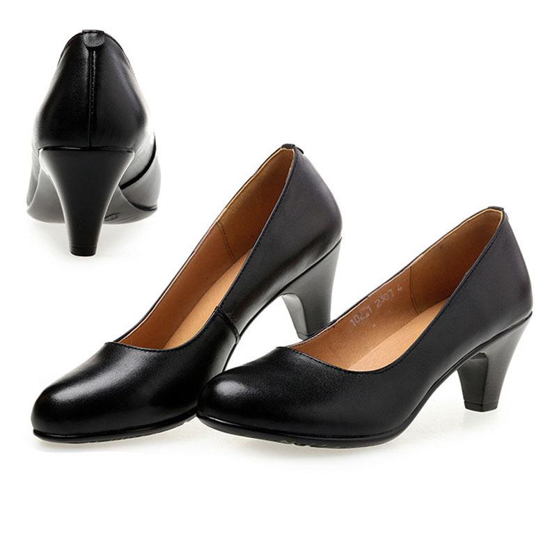 ハイヒール レディース フォーマル パンプス 冠婚葬祭 仕事 オフィス ビジネス 就職活動 お葬式 パンプス 通勤 靴 シューズ 牛革 ソフト 黒 F Xie 07 Lovely ヤフーショップ 通販 Yahoo ショッピング