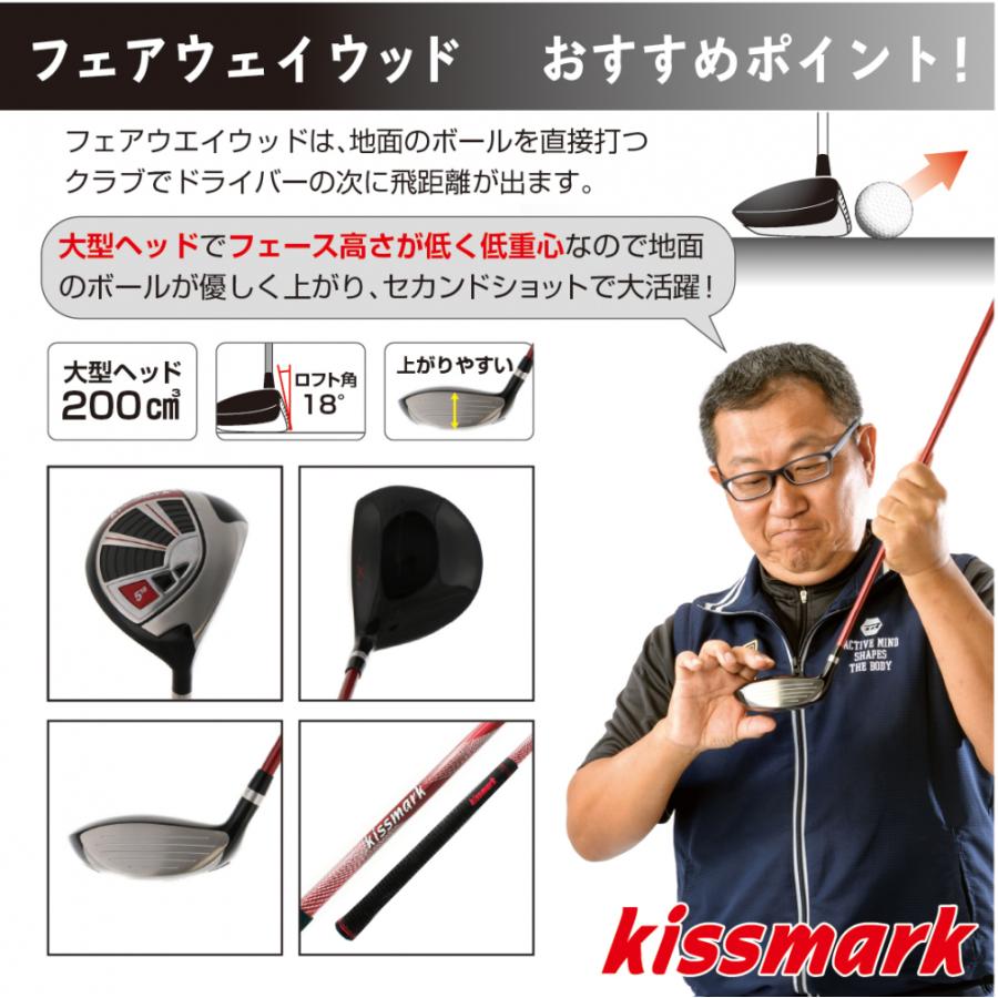 kissmark キスマーク クラブセット 10本セット キャディーバッグ