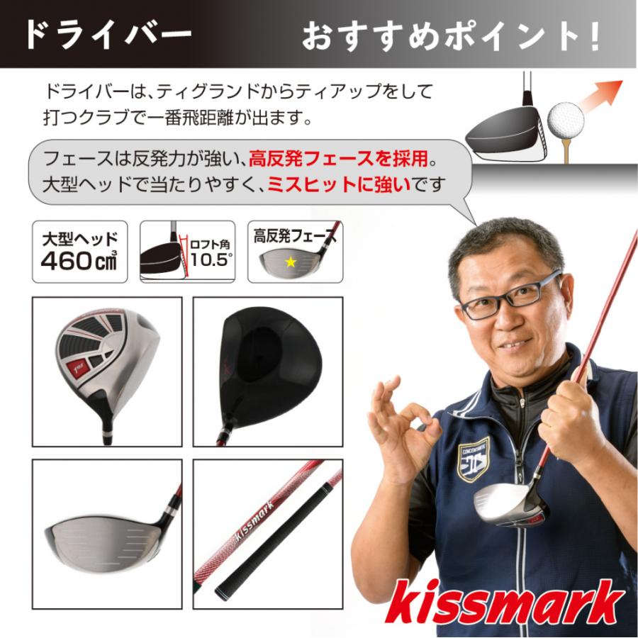 kissmark（キスマーク） ゴルフ クラブセット 10本セット ルール不適合