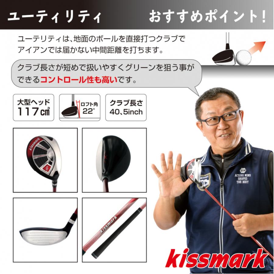 kissmark（キスマーク） ゴルフ クラブセット 10本セット ルール不適合