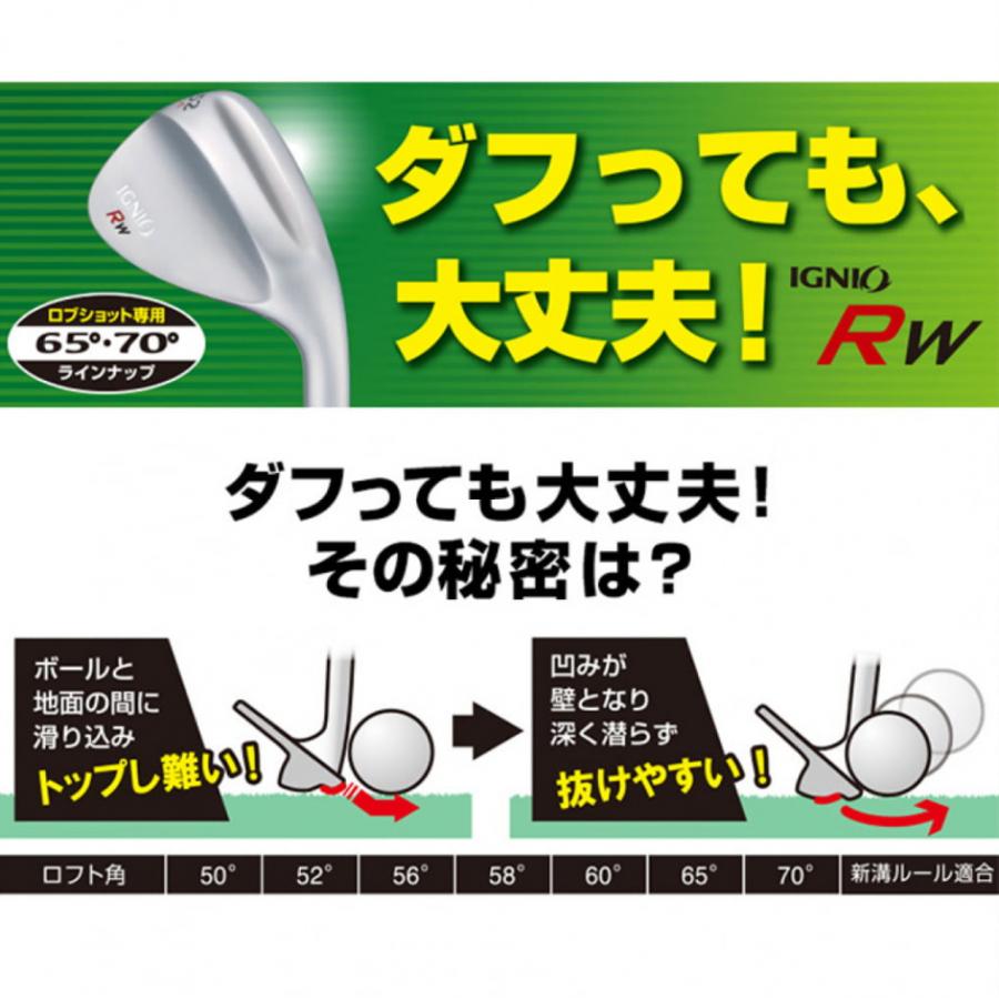 IGNIO（イグニオ） RW ウェッジ 70度 ダフっても大丈夫! ロブウエッヂ