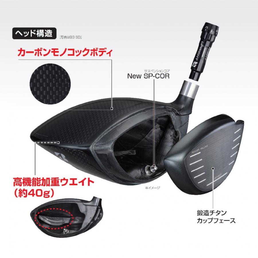 BRIDGESTONE GOLF ブリヂストン ゴルフ B3 BS SD NX50 ドライバー 2022 