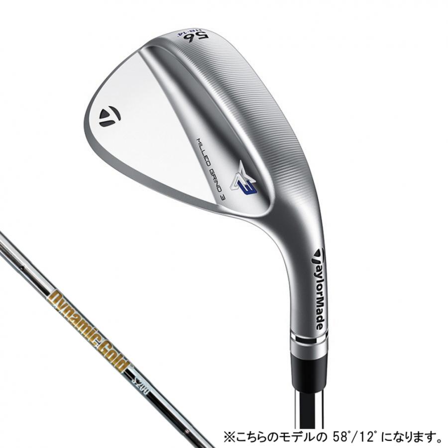 テーラーメイド MG3 ミルドグラインド3 クローム ウェッジ HB S ゴルフ Dynamic Gold HT LABEL 58゜/12゜ 2021年 TaylorMade｜alpen-group