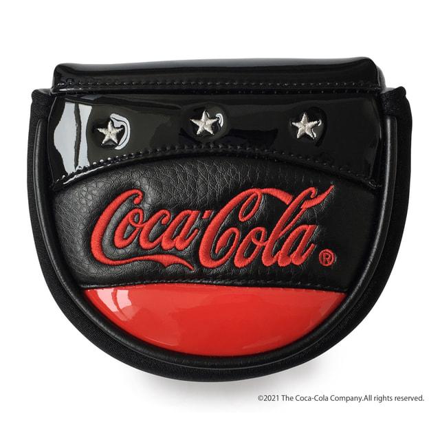 【美品】限定品コカコーラ パター マレット型 Coca Cola（コカコーラ） PU マレット型パターカバー 裏面のクリップで