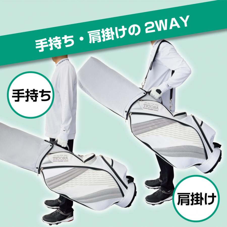 ティゴラ 軽量 キャディバッグ 9型 TR-0B1042CB 軽量 3.0kg 握りやすいハンドル 安定したボトムで使いやすい! メンズ ゴルフ TIGORA 軽量 キャディバッグ 0kg 握りやすいハンドル 安定したボトムで使いやすい メンズ ゴルフ