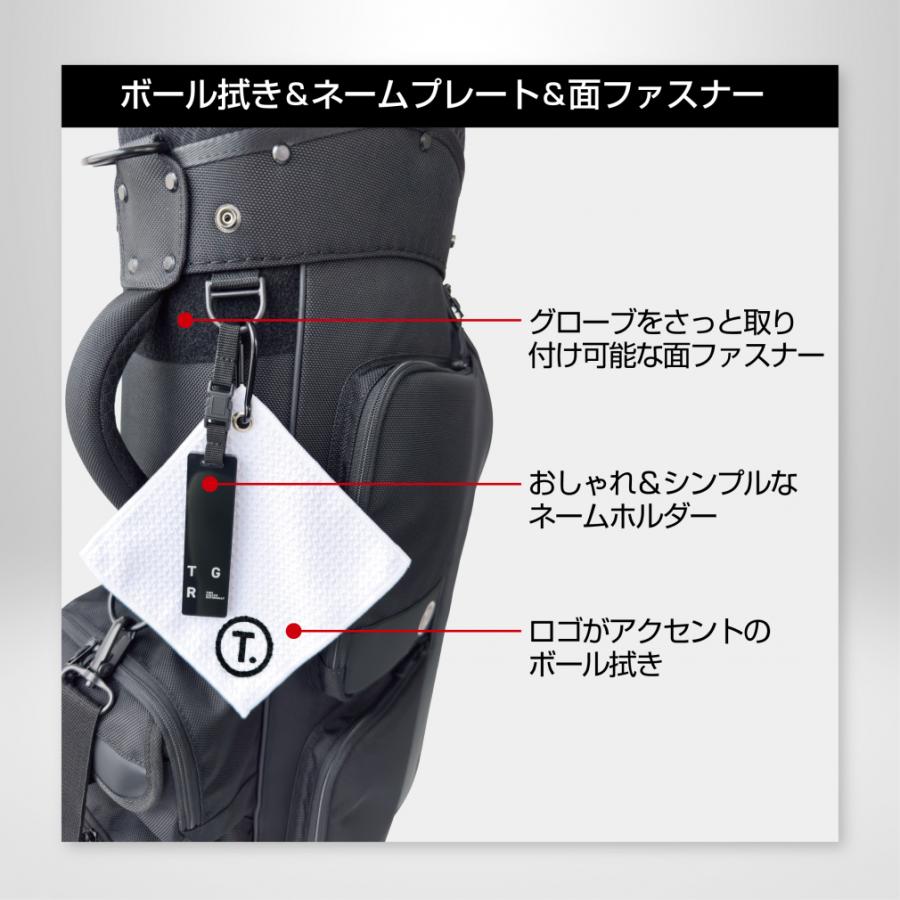 ティゴラ T.キャディバッグ ゴルフ 9型 : ブラック TIGORA TIGORA ティゴラ キャディバッグ 9型 重厚感あるれるクラシック