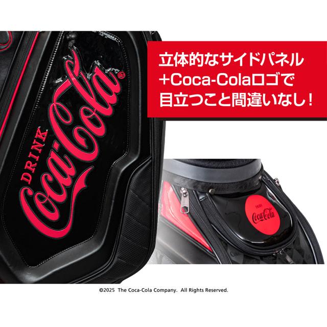【激レア】コカ・コーラ　オリジナルキャディバッグ　ハイグレード 黒×赤 Coca Cola（コカコーラ） キャディバッグ 9型 CC-0B1004CB メンズ