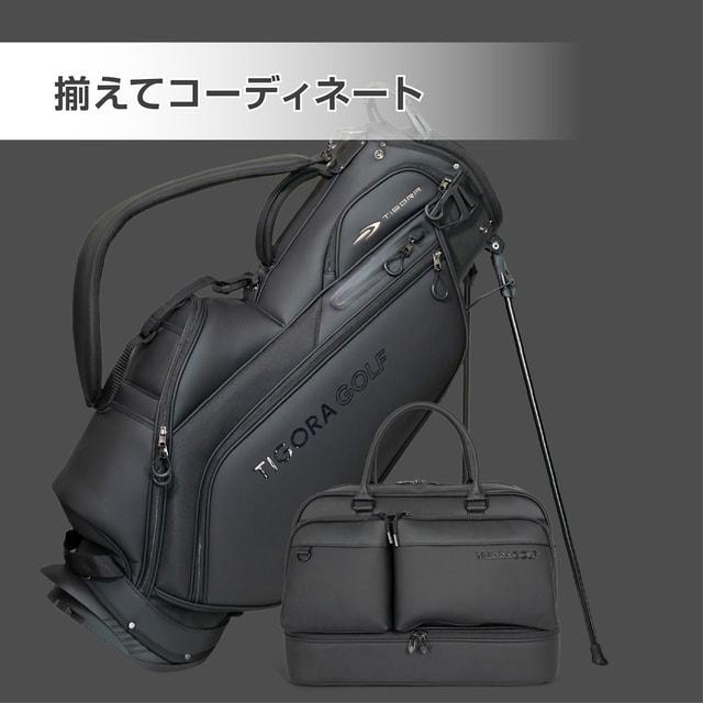 TIGORA（ティゴラ） PU素材シューズ収納2層式ゴルフボストンバッグ