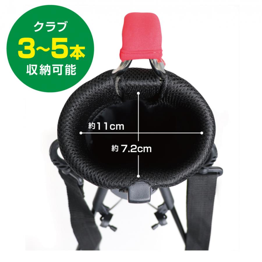 IGNIO スタンド付きキャディバッグ ブラック IGNIO（イグニオ） ラウンド楽々 スタンド付き マイキャディー クラブ